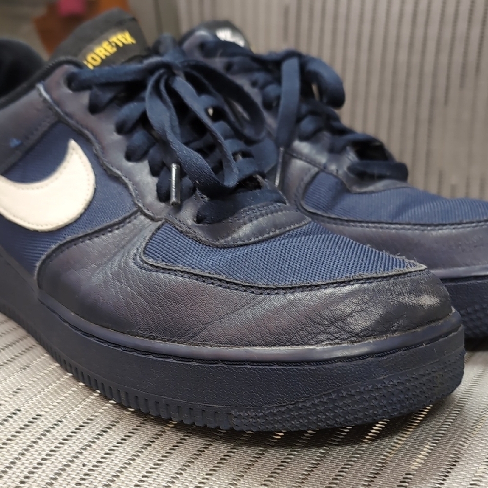 Nike Air Force 1 Low Gore-Tex Navy Obsidian - Picture 3 of 9